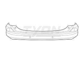Бампер задний для Toyota RAV-4 2013- года выпуска, 5215942190