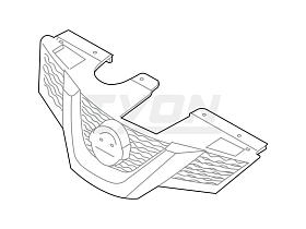 Решетка радиатора для Nissan X-Trail (T32) 2014- года выпуска, 623104CM0A