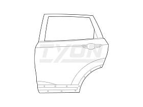 Honda CR-V V 2016-2023 | Дверь задняя правая