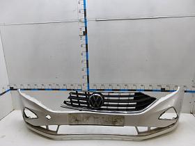 Бампер передний для Volkswagen Polo (Sed RUS) 2020- года выпуска, 6N5807217GRU